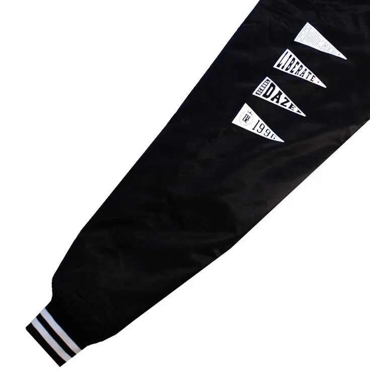 True Mens School Daze Satin Jacket Black/Multi offbeat edge