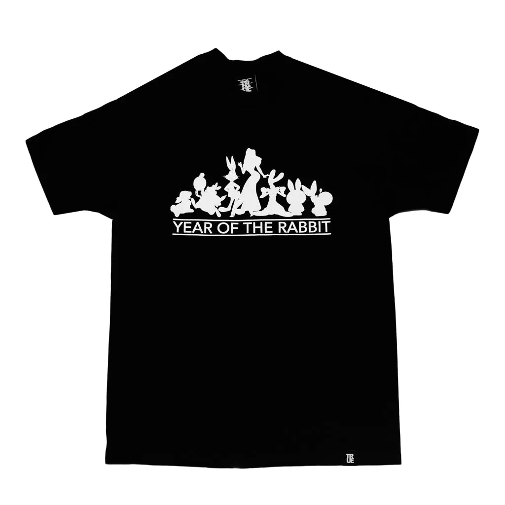 True Men's Year of the Rabbit T-Shirt Black everyday basic
