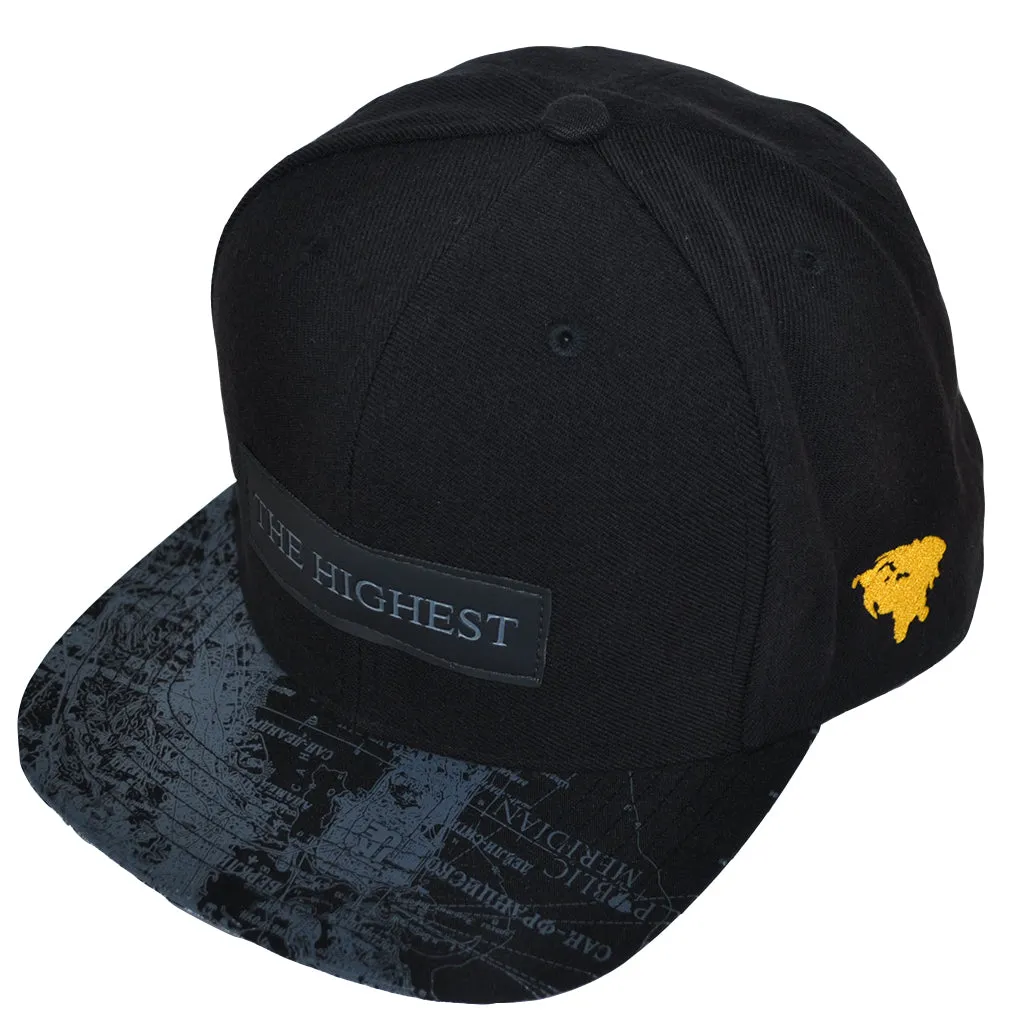 True The Highest Snapback Cap Black soft mood