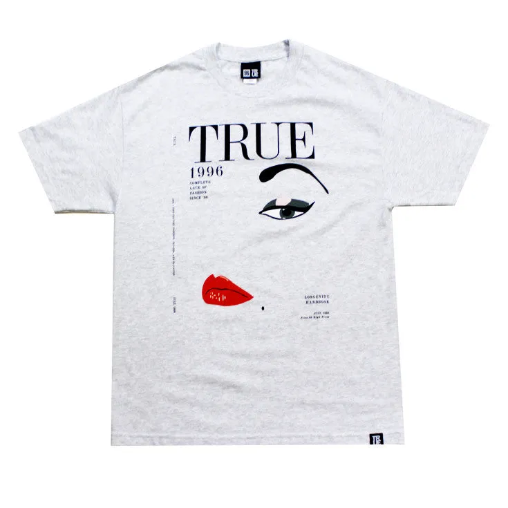 True Vogue Men's T-Shirt Ash comfort boost