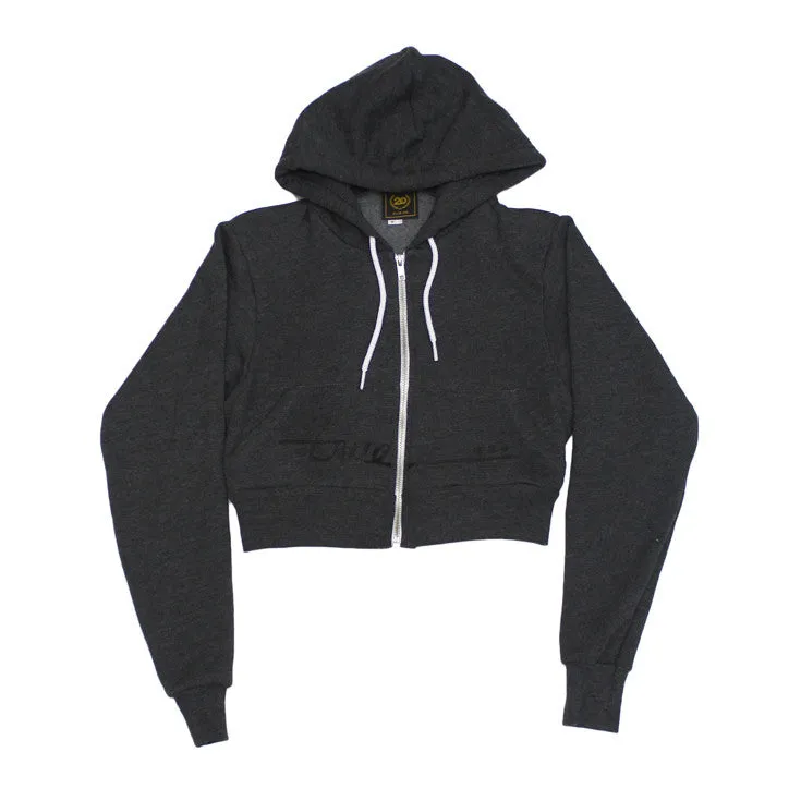True Womens Darkside Crop Hoodie Charcoal Match easy