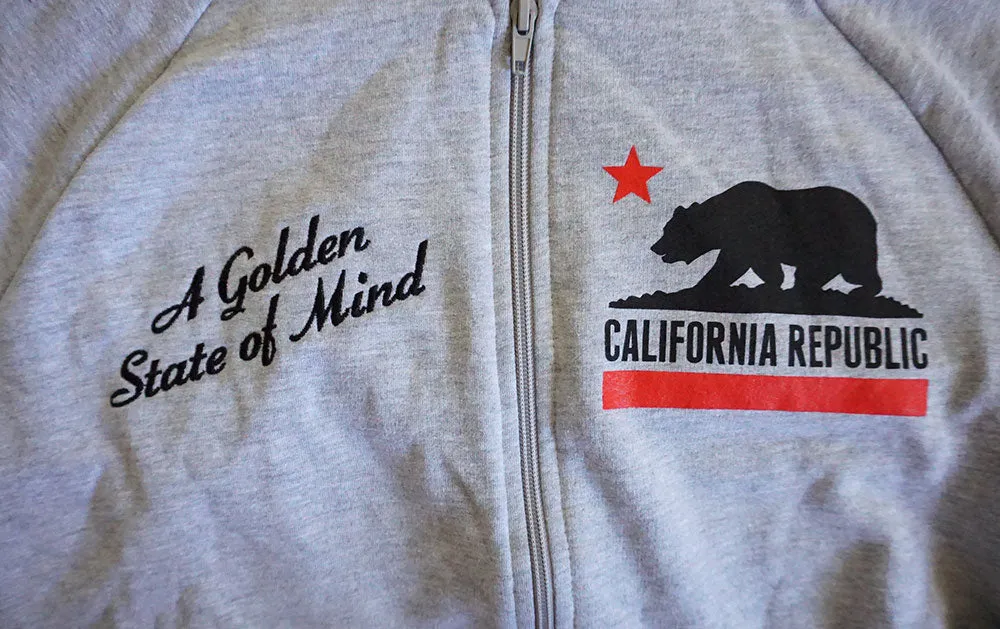 True Womens Golden State Zip Hoodie Heather Grey Chill gear