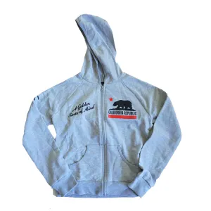 True Womens Golden State Zip Hoodie Heather Grey Stable style