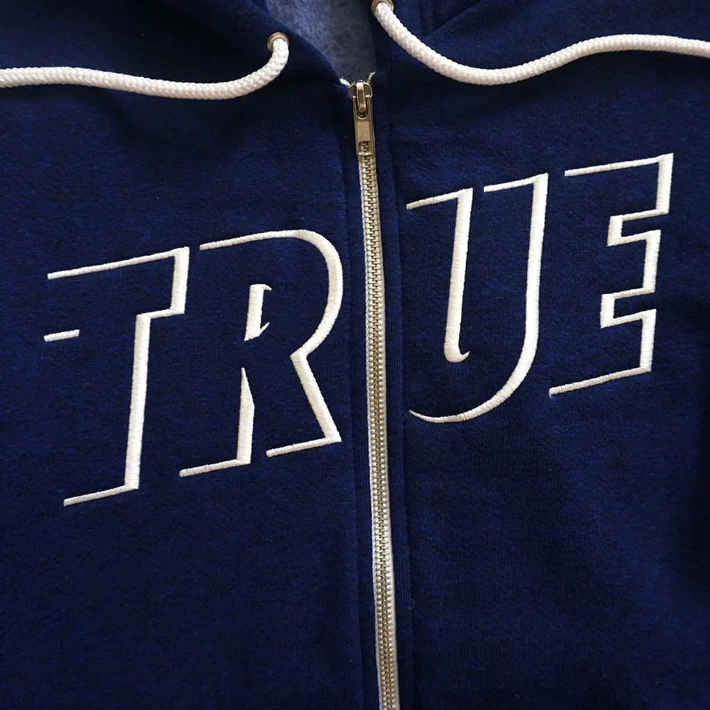 True Womens Just Use It Zip Hoodie Heather Cobalt Indie taste
