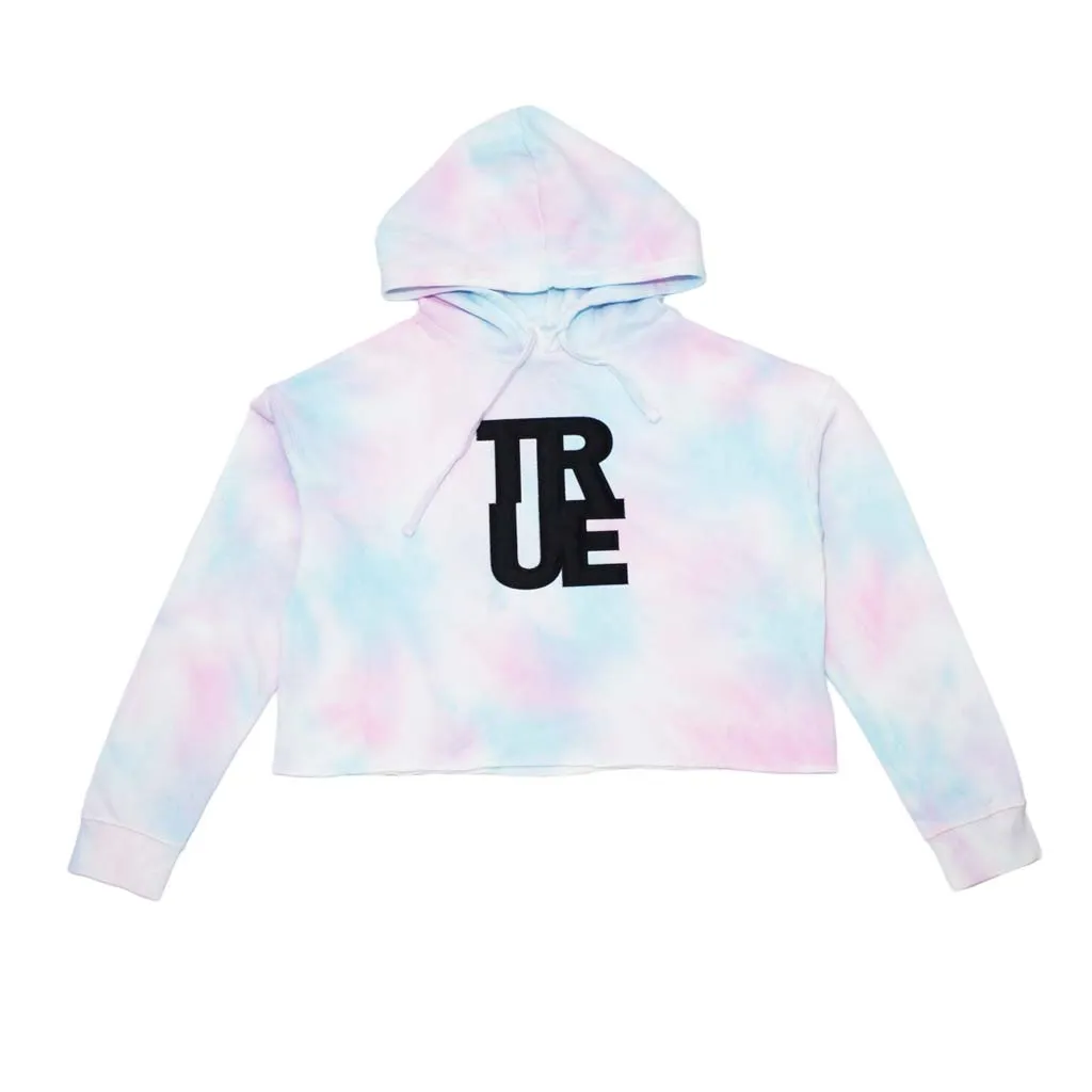 True Womens Logo Crop Hoodie Candy Winter mode