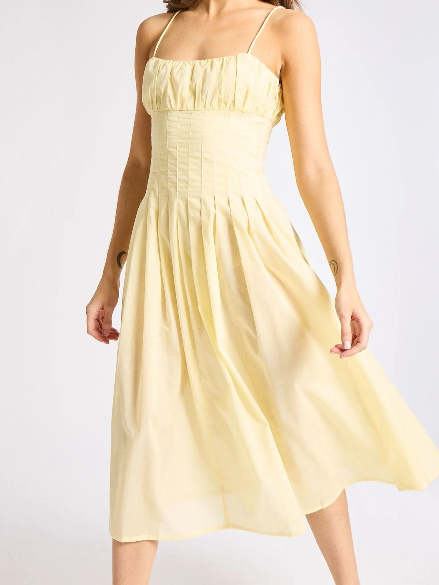 Tully Dress in Buttercream timeless edit
