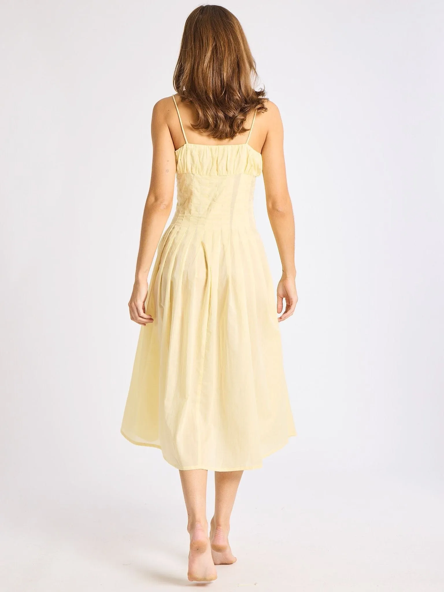 Tully Dress in Buttercream sunny tone