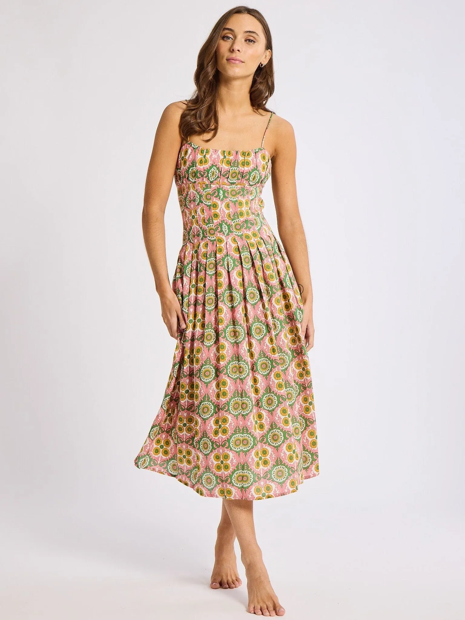 Tully Dress in Yucatan subtle luxe
