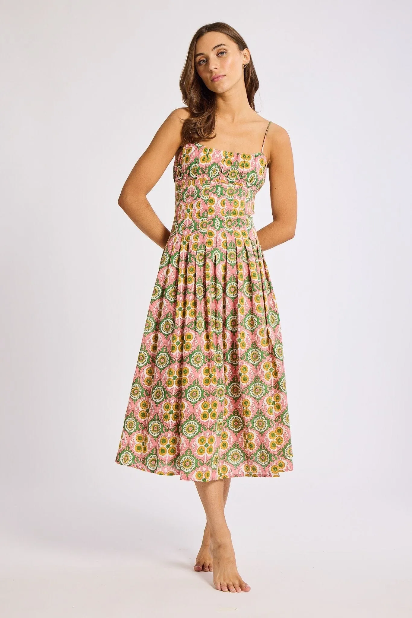 Tully Dress in Yucatan light wrap