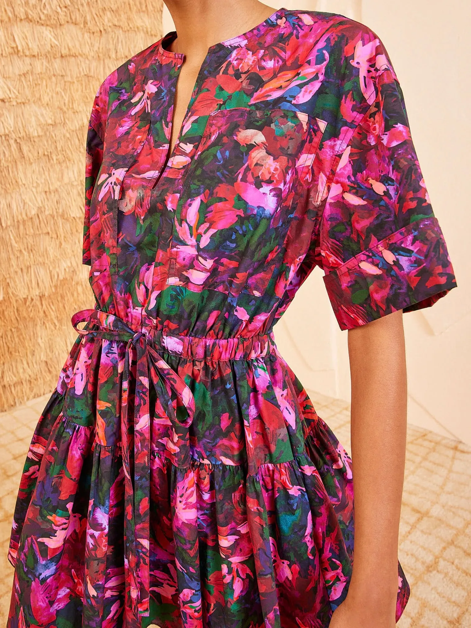 Ulla Johnson Nadira Dress in Hibiscus feminine charm