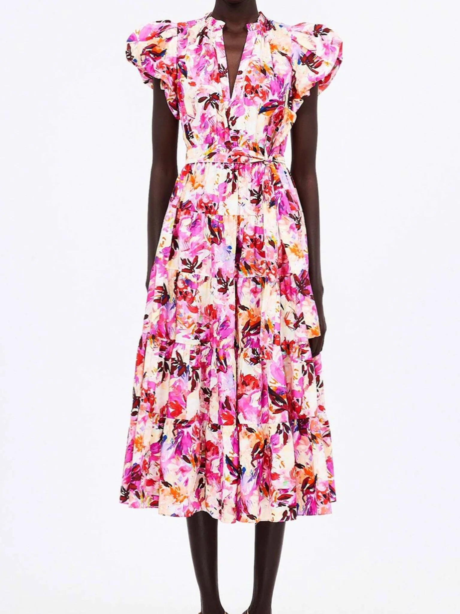 Ulla Johnson Ottilie Dress in Azalea weekend chill