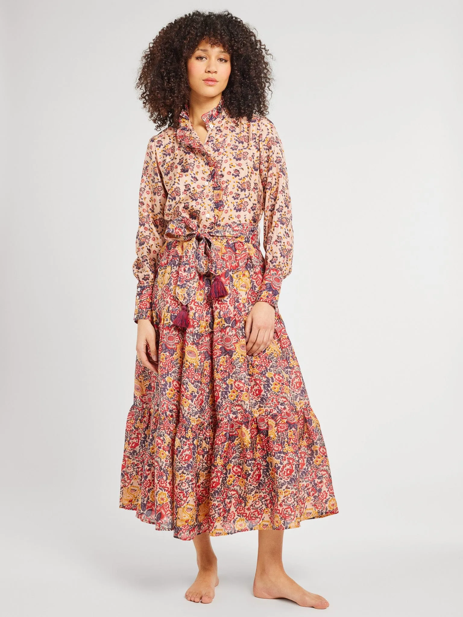 Valentina Dress in Toulouse coffee date