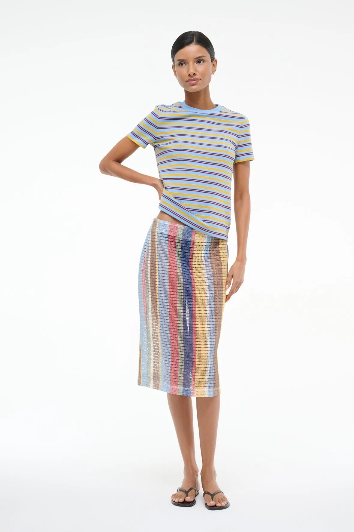 VIA SKIRT | MARKET STRIPE breathable fabric
