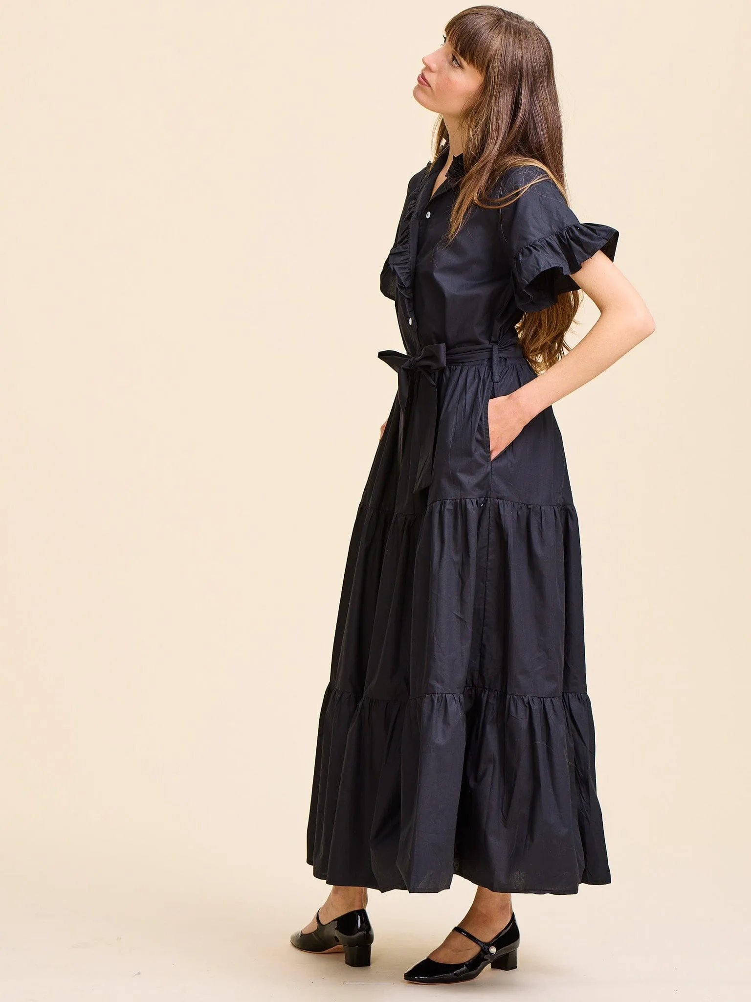 Victoria Dress in Black daytime glam