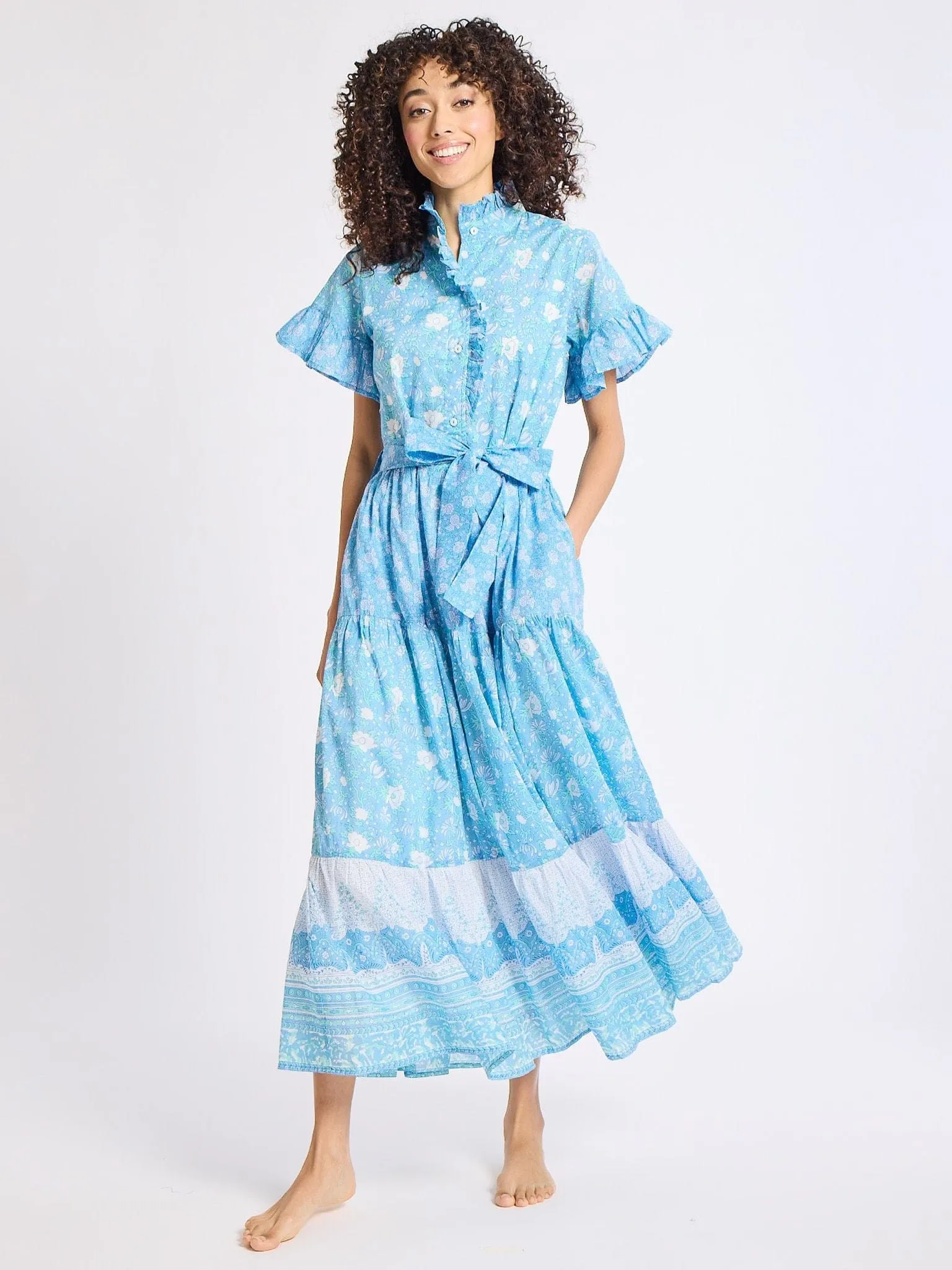 Victoria Dress in Charleston Floral modern beauty