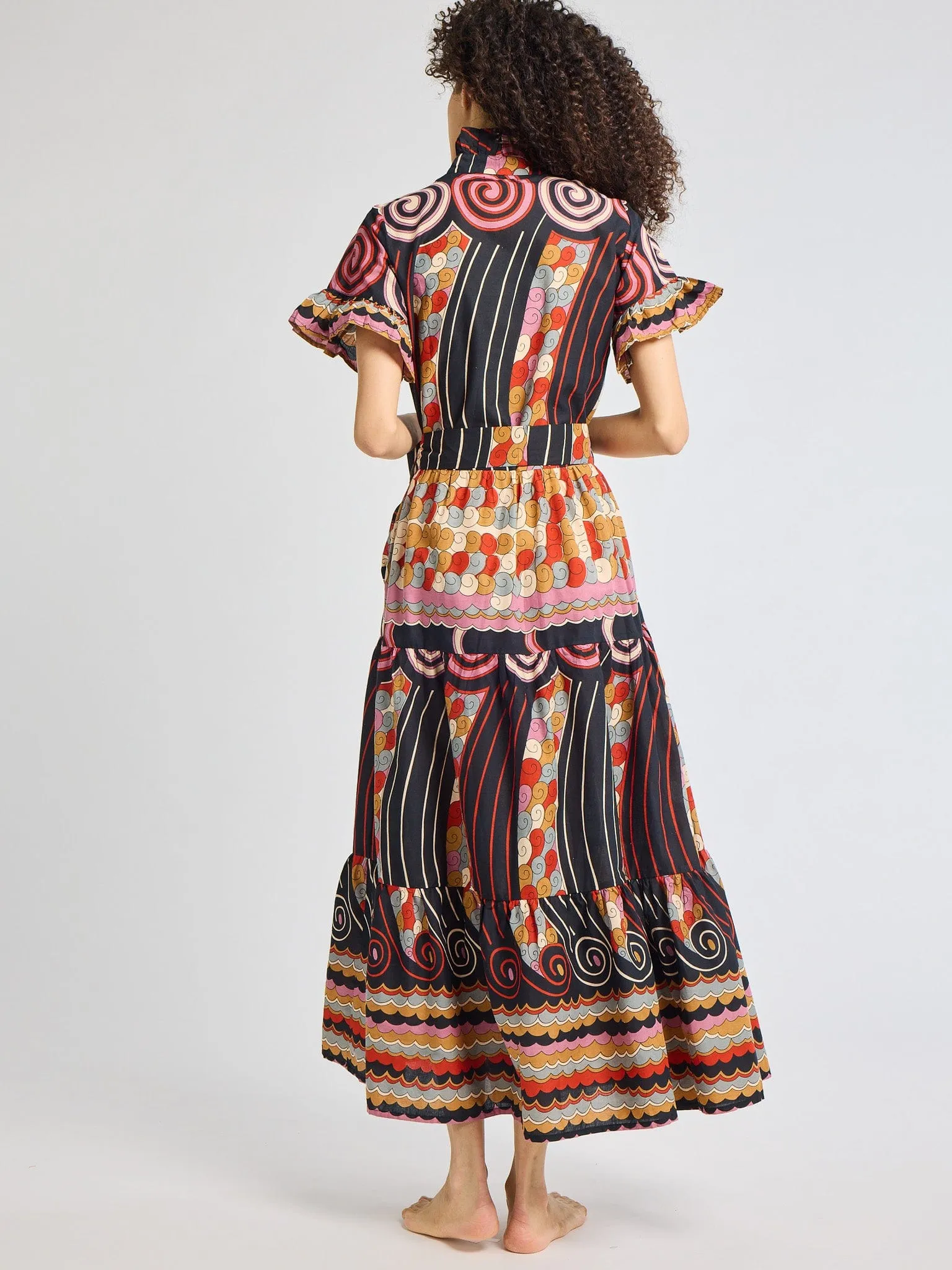 Victoria Dress in Maar Print picnic day