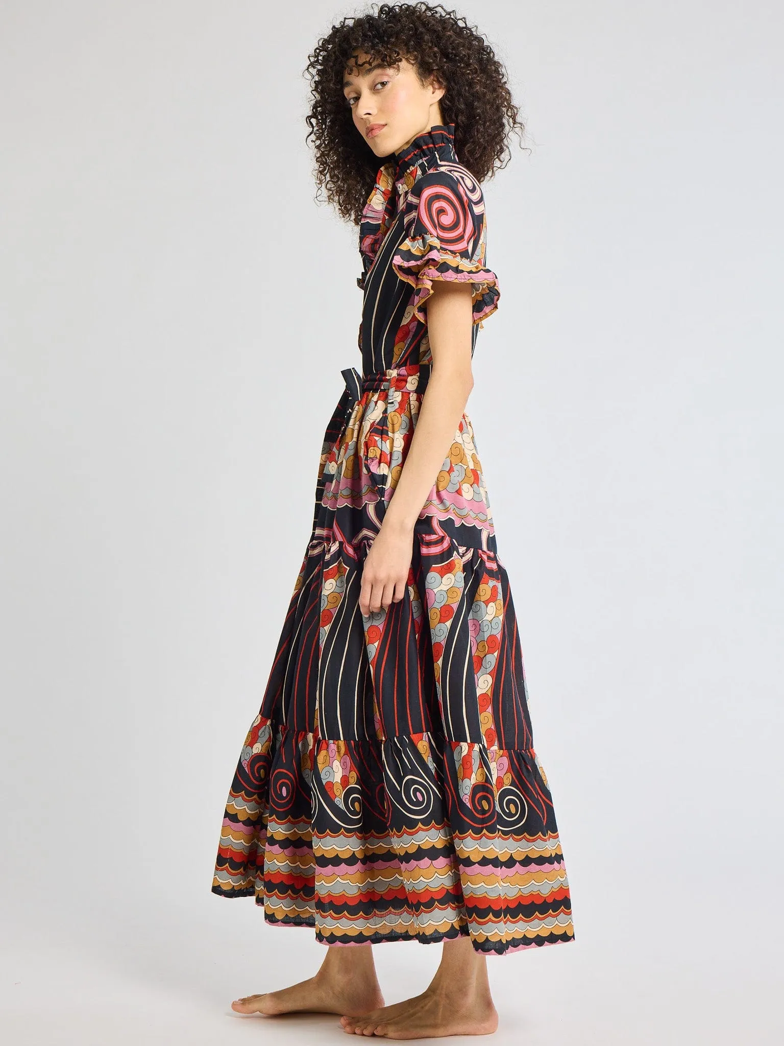 Victoria Dress in Maar Print weekend glam