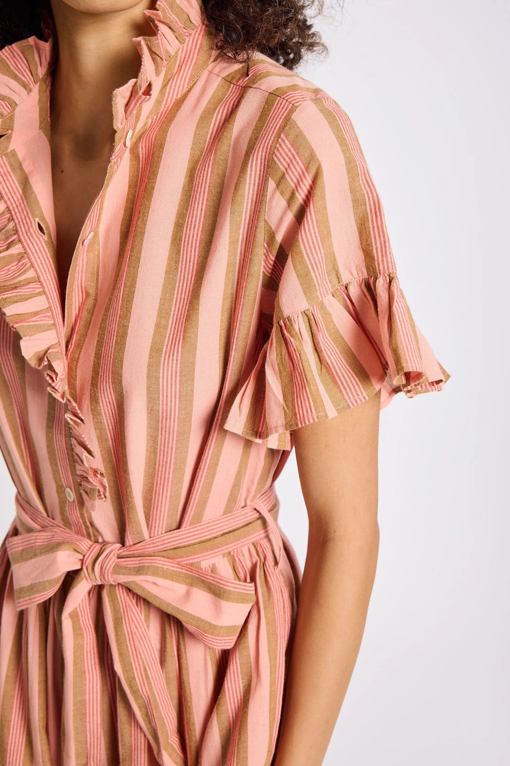 Victoria Dress in Santa Fe Stripe office wear