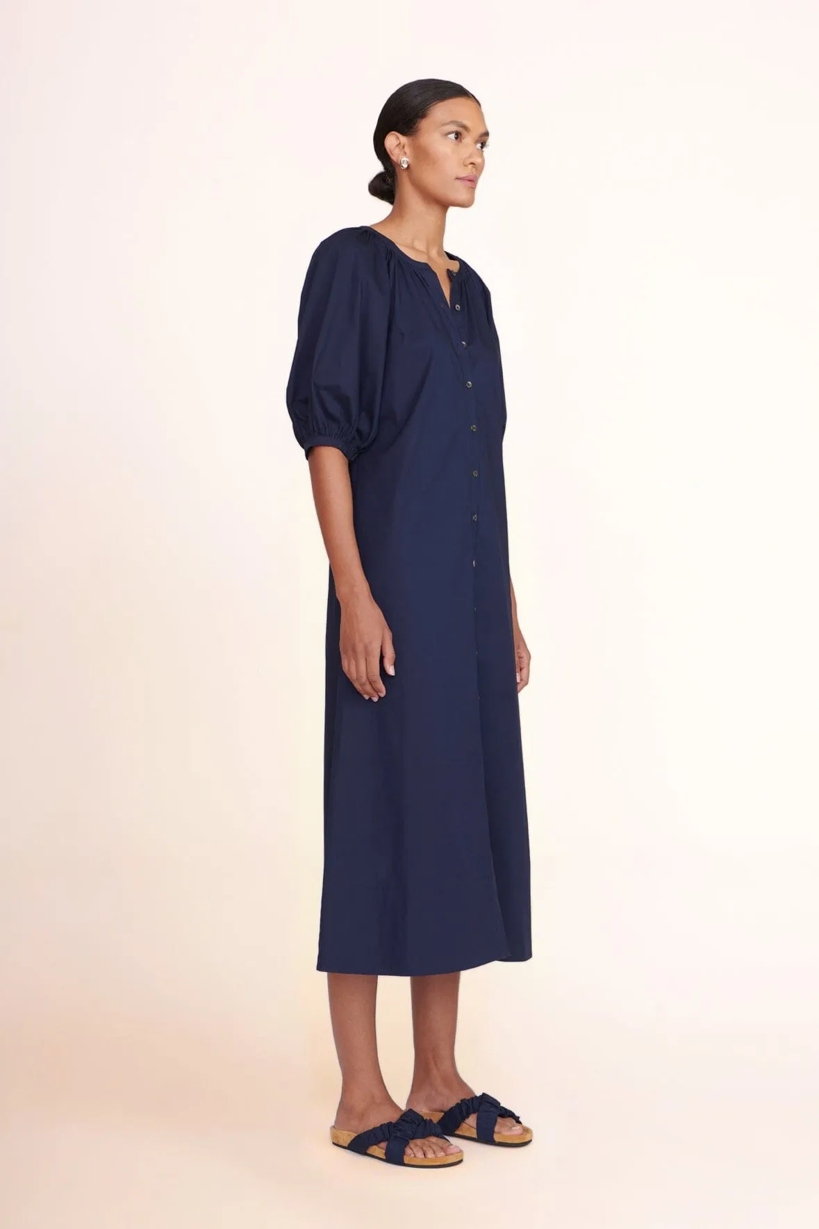 VINCENT DRESS | NAVY floral theme