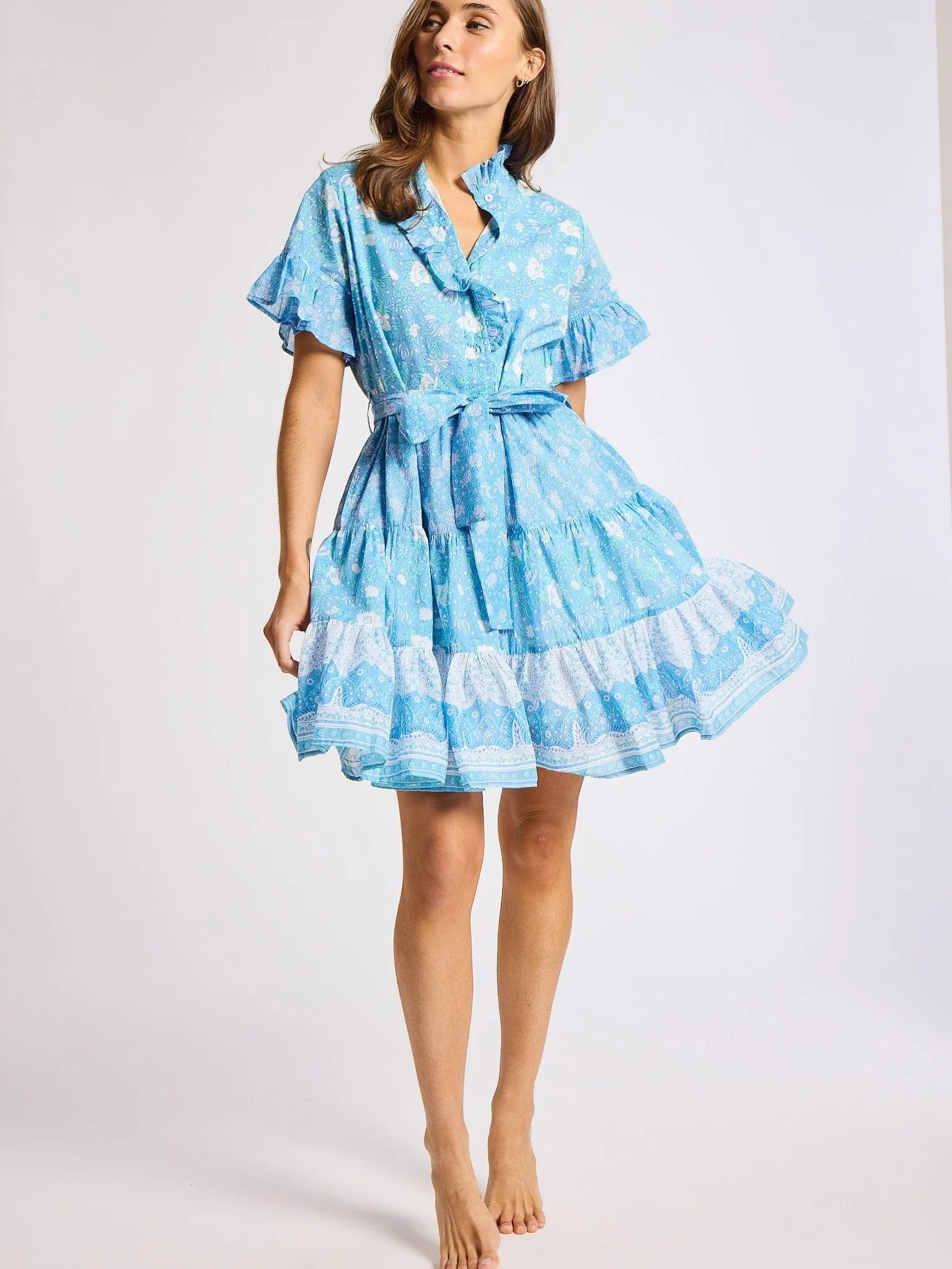 Violetta Dress in Charleston Floral modern edge