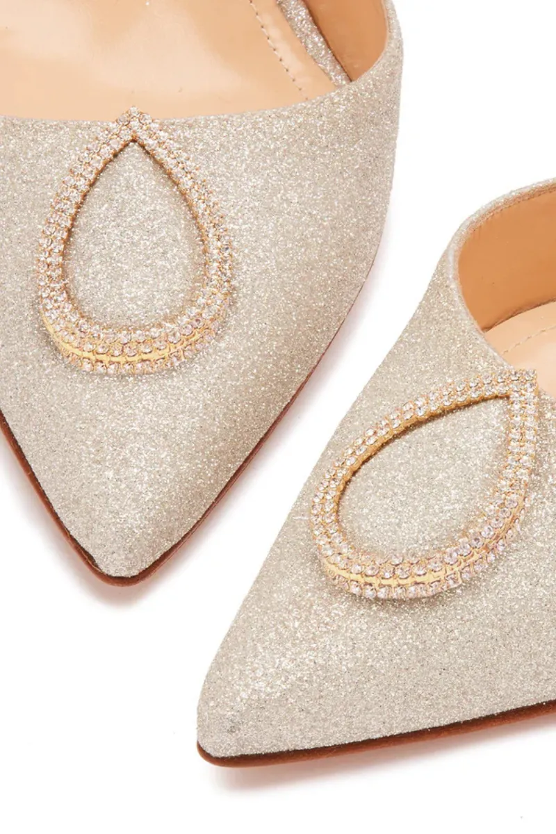 Vittorio 85 Glitter Slingback Pump iconic style