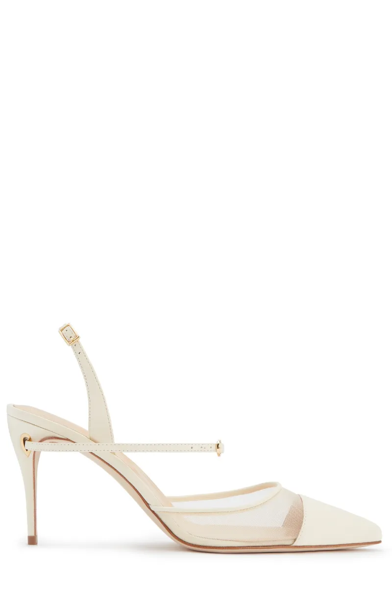 Vittorio 85 Mesh Slingback Pump ankle support