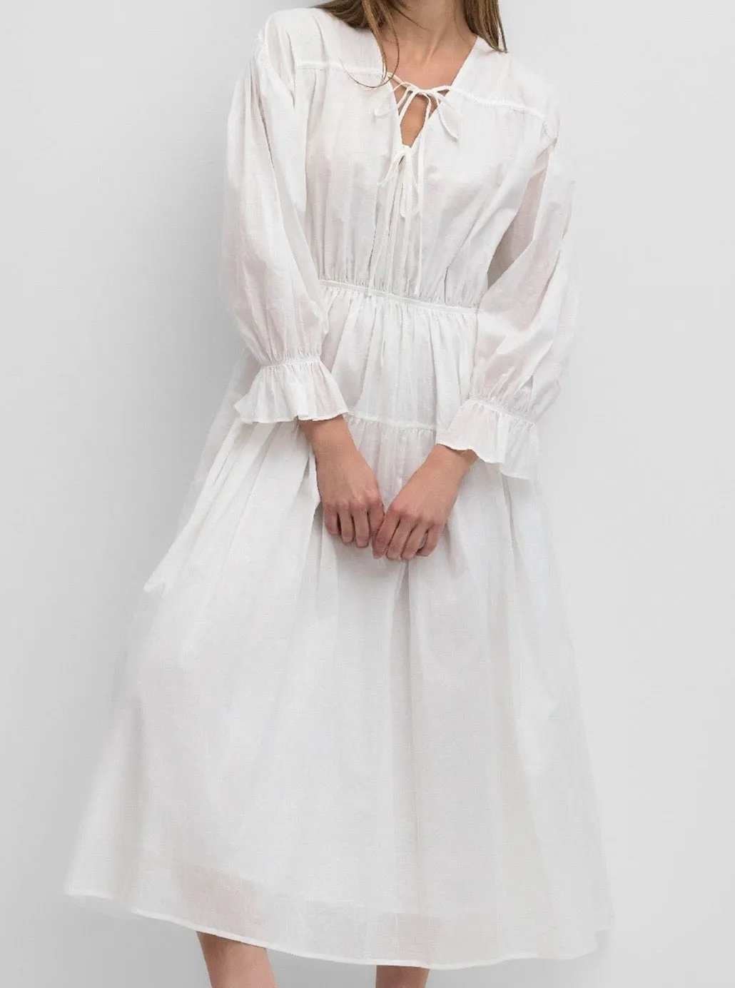 Vivian Dress - White fresh glow