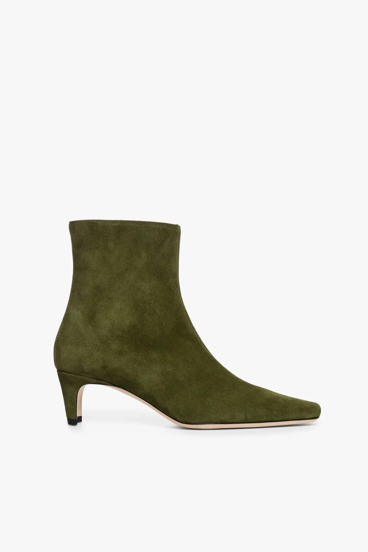 WALLY ANKLE BOOT | OLIVE SUEDE Comfort breathable