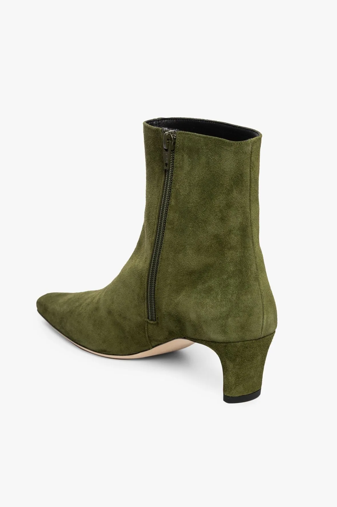 WALLY ANKLE BOOT | OLIVE SUEDE Classic color
