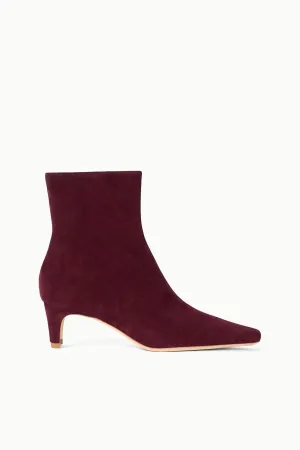WALLY ANKLE BOOT | SYRAH SUEDE Slip grip