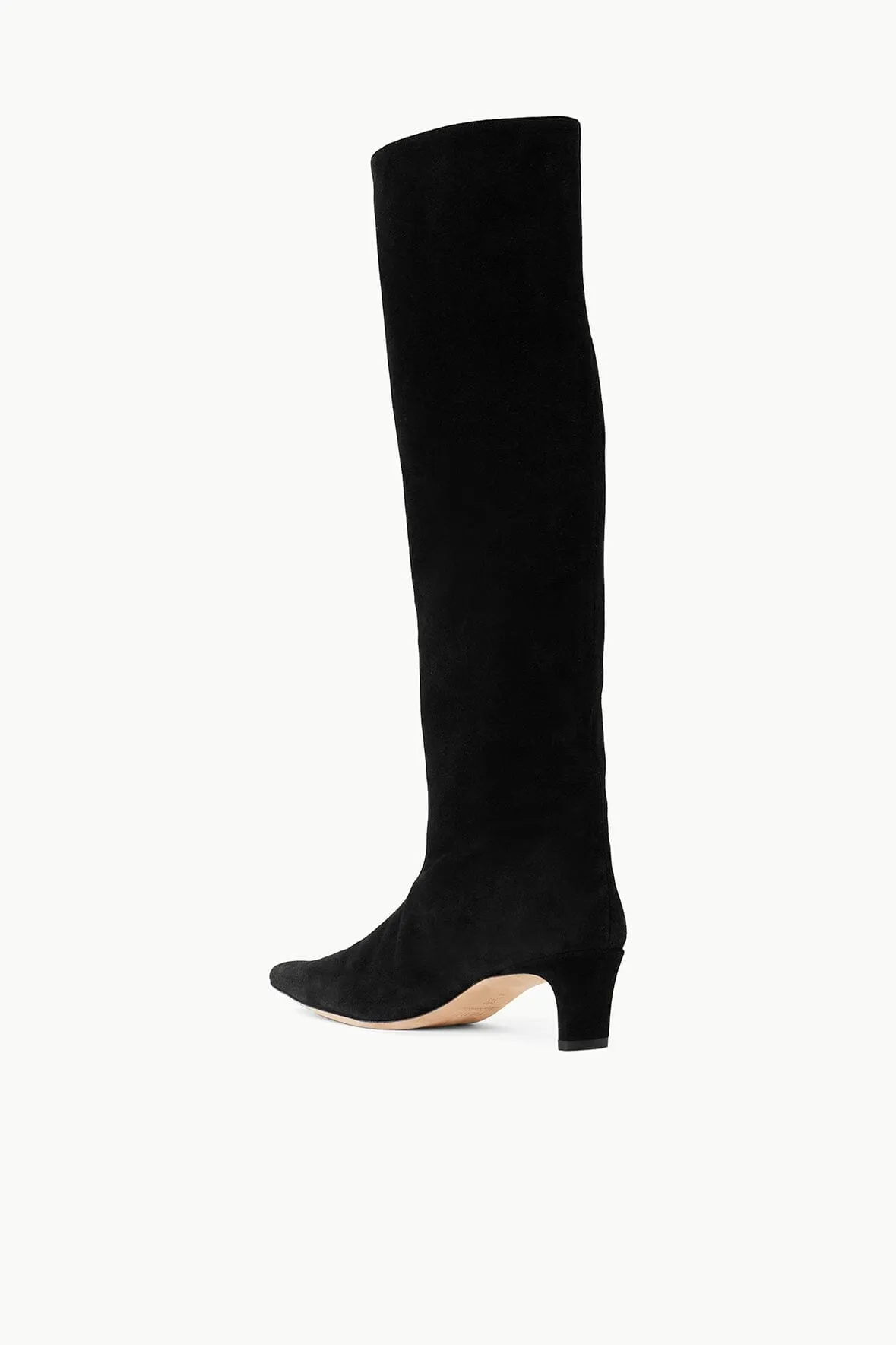 WALLY BOOT | BLACK SUEDE Anti slip pattern