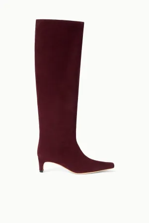 WALLY BOOT | SYRAH SUEDE Snug fit