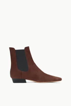 WALLY CHELSEA BOOT | MAHOGANY SUEDE Durable shock