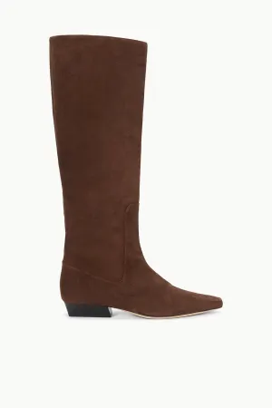 WALLY FLAT BOOT | MAHOGANY SUEDE Light step