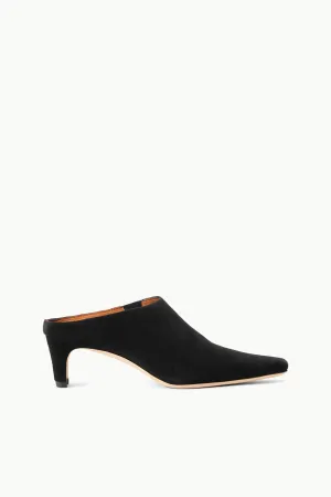 WALLY MULE | BLACK SUEDE breathable comfort