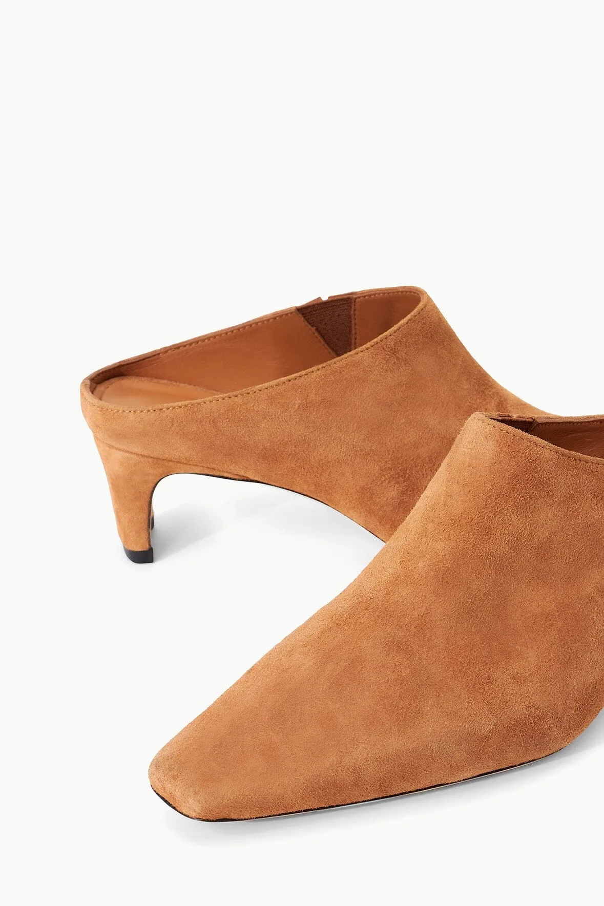 WALLY MULE | TAN SUEDE minimalist luxe