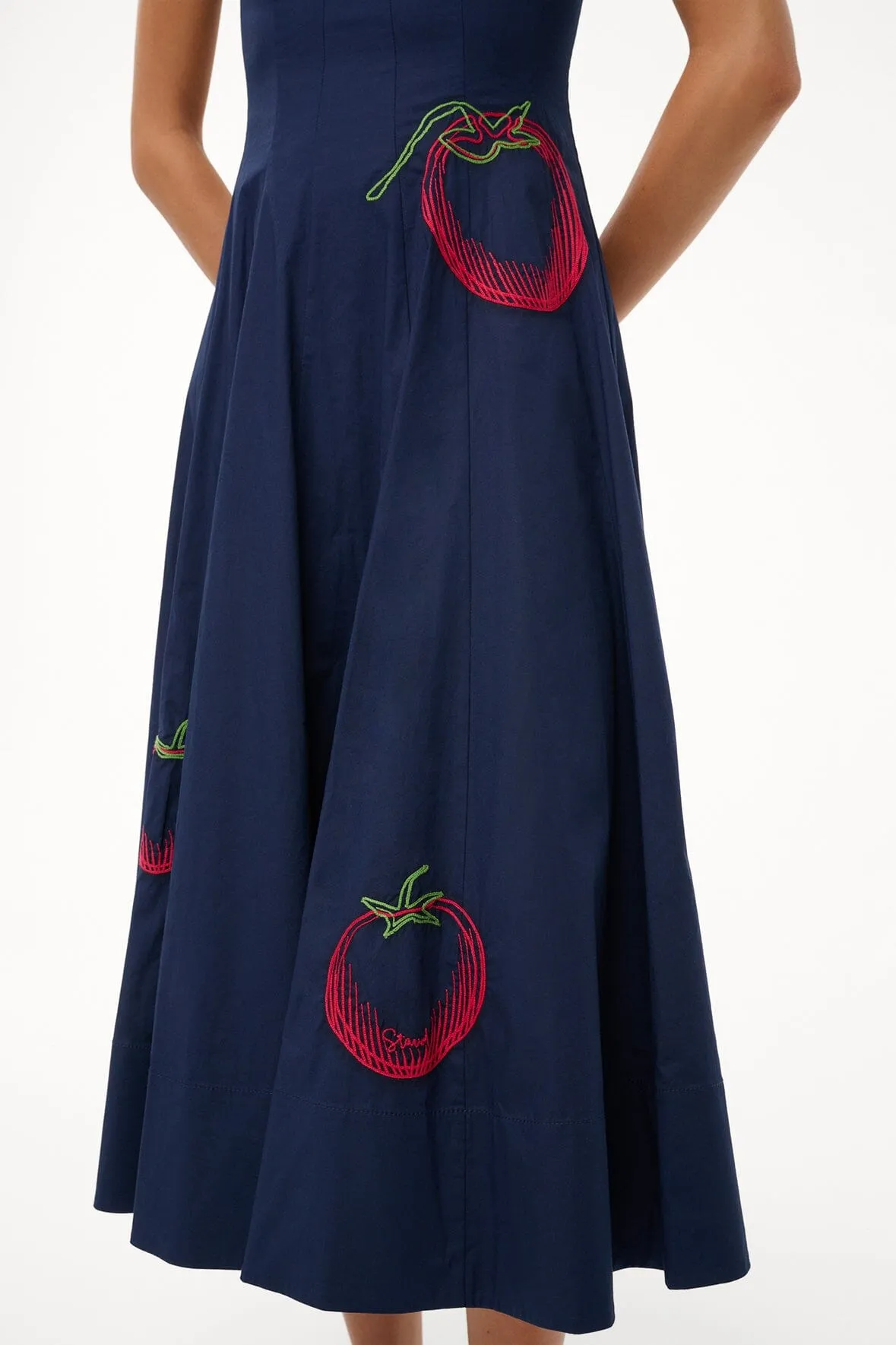 WELLS DRESS | NAVY ROMA brunch date