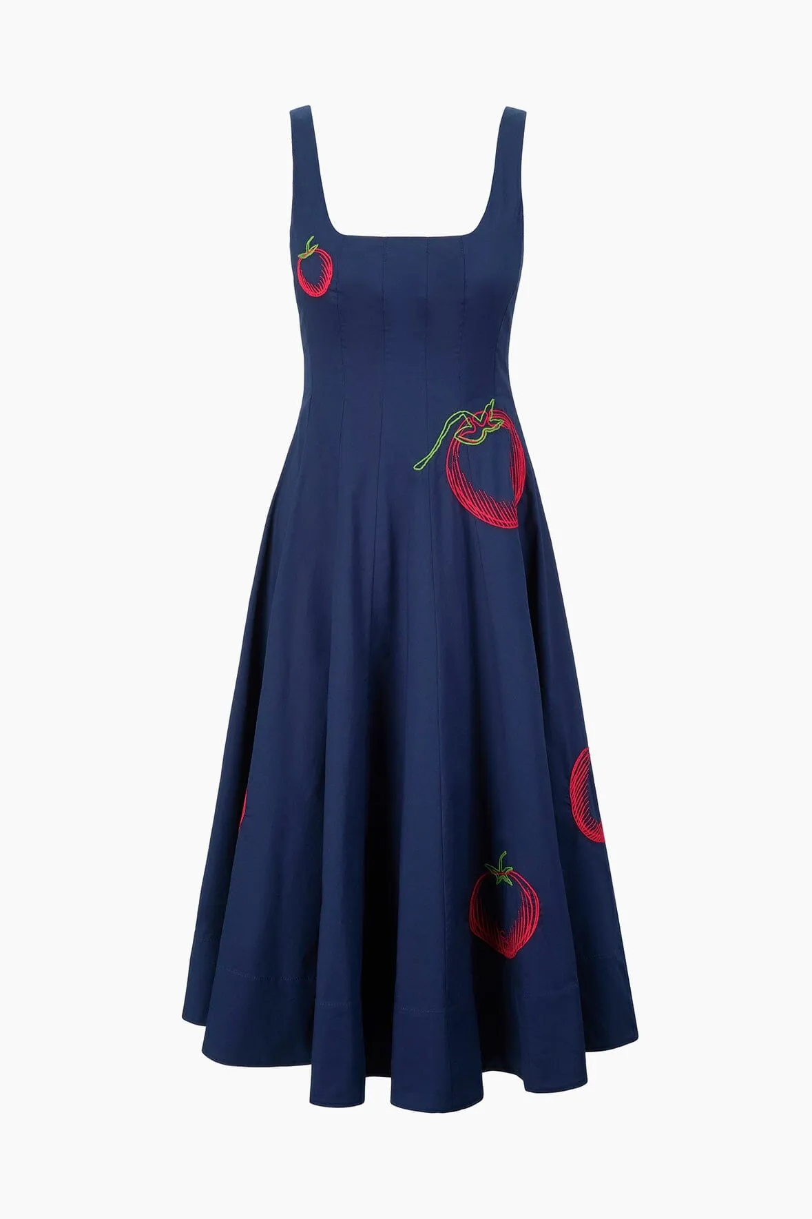 WELLS DRESS | NAVY ROMA polished edge