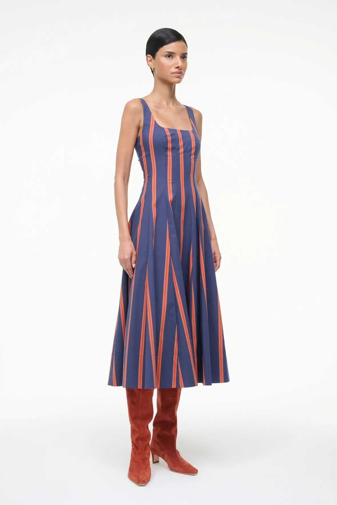 WELLS DRESS | RAILROAD STRIPE classy mood