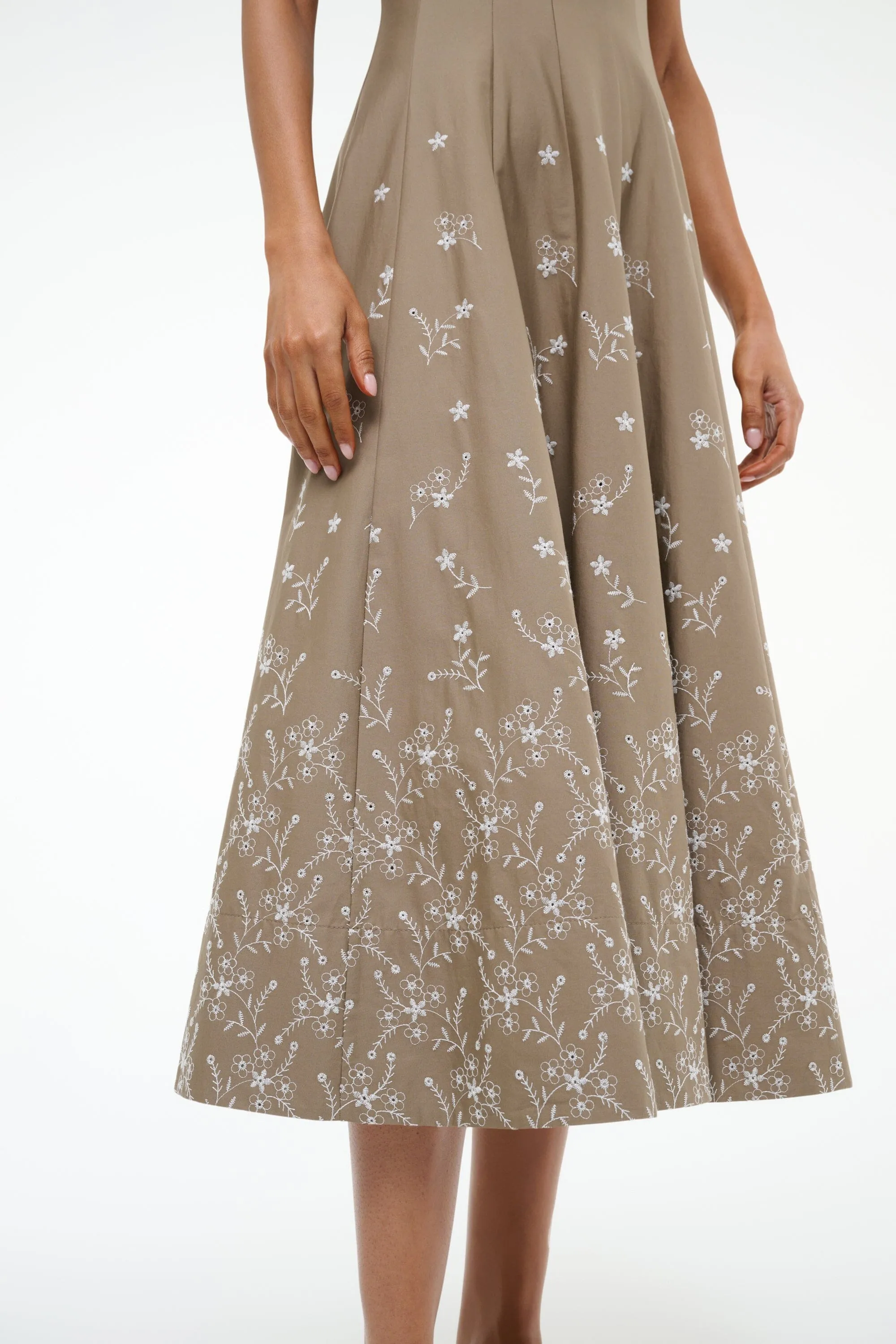 WELLS DRESS | TAUPE EMBROIDERY feel good