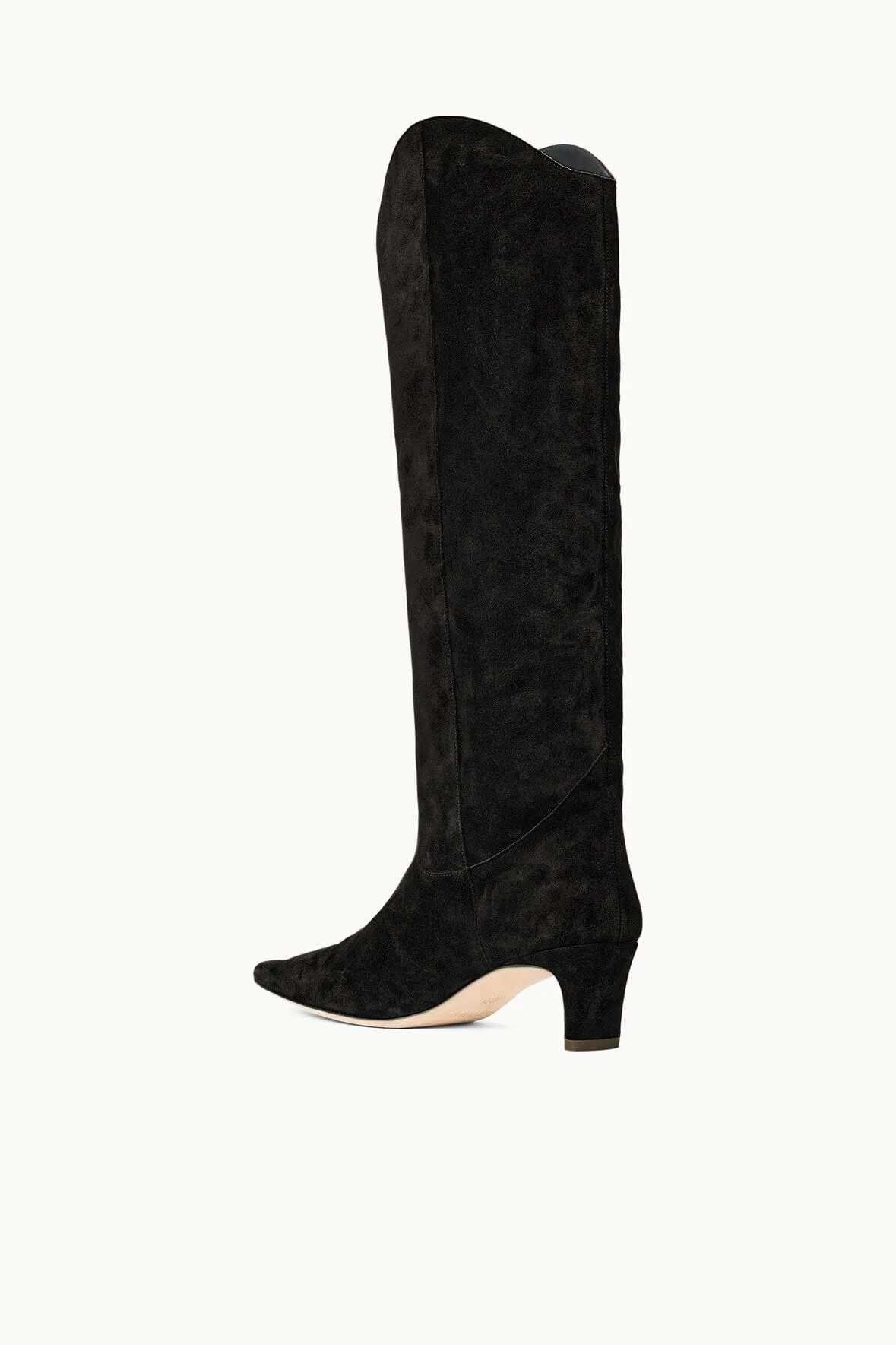 WESTERN WALLY BOOT | BLACK SUEDE Custom fit