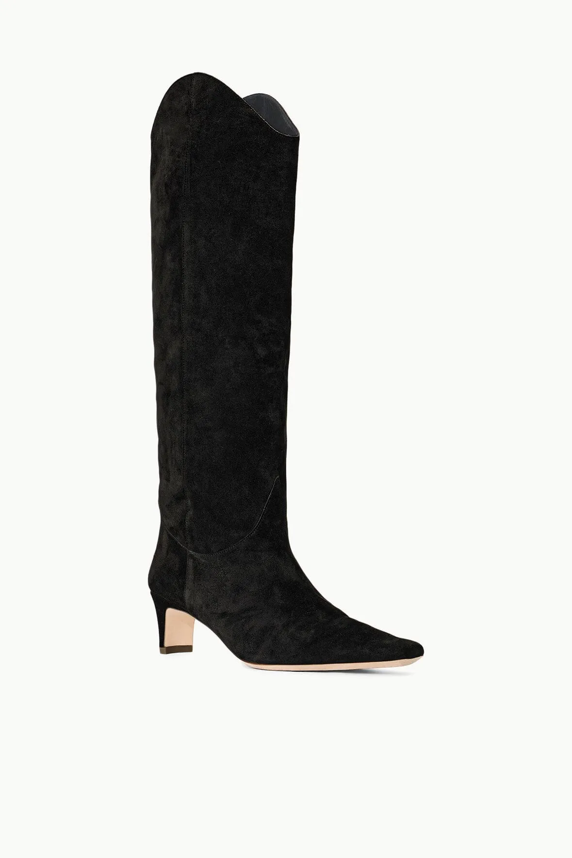 WESTERN WALLY BOOT | BLACK SUEDE Guard tough