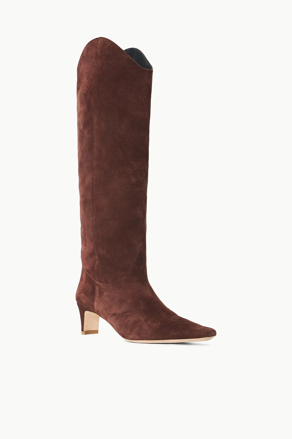 WESTERN WALLY BOOT | MAHOGANY SUEDE Ankle brace