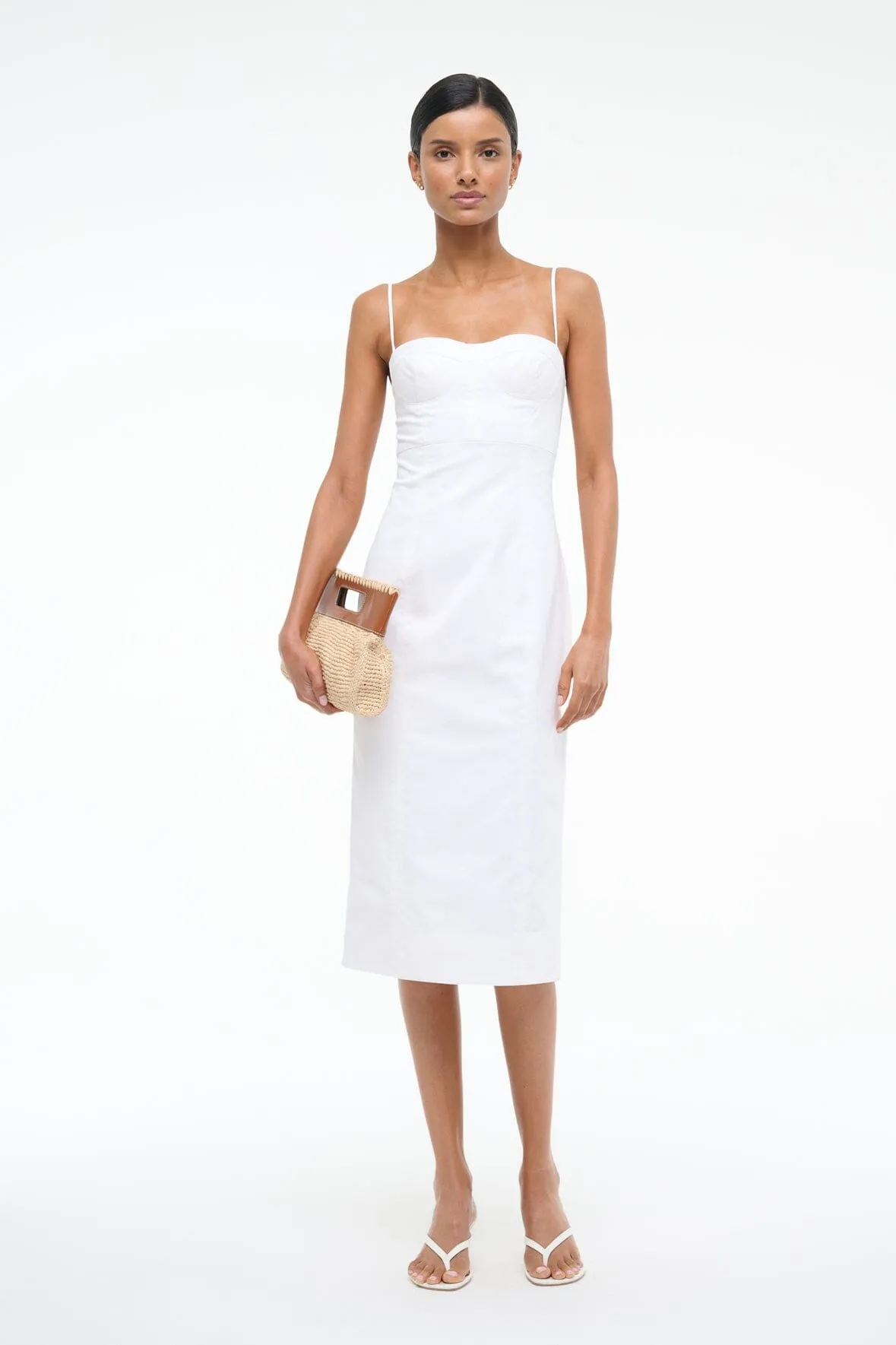 WHITNEY DRESS | WHITE glam look
