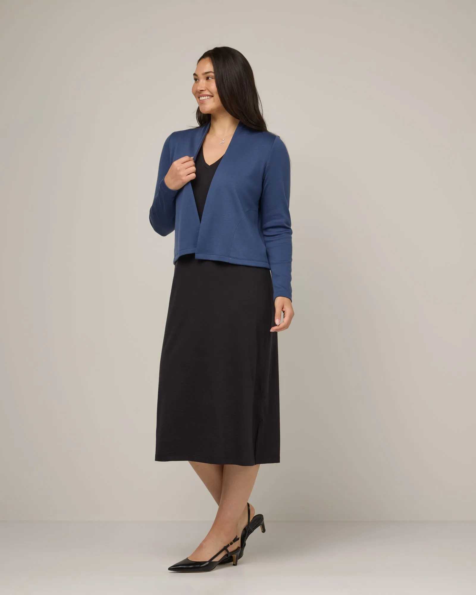 Winona Crop Cardigan mild warmth