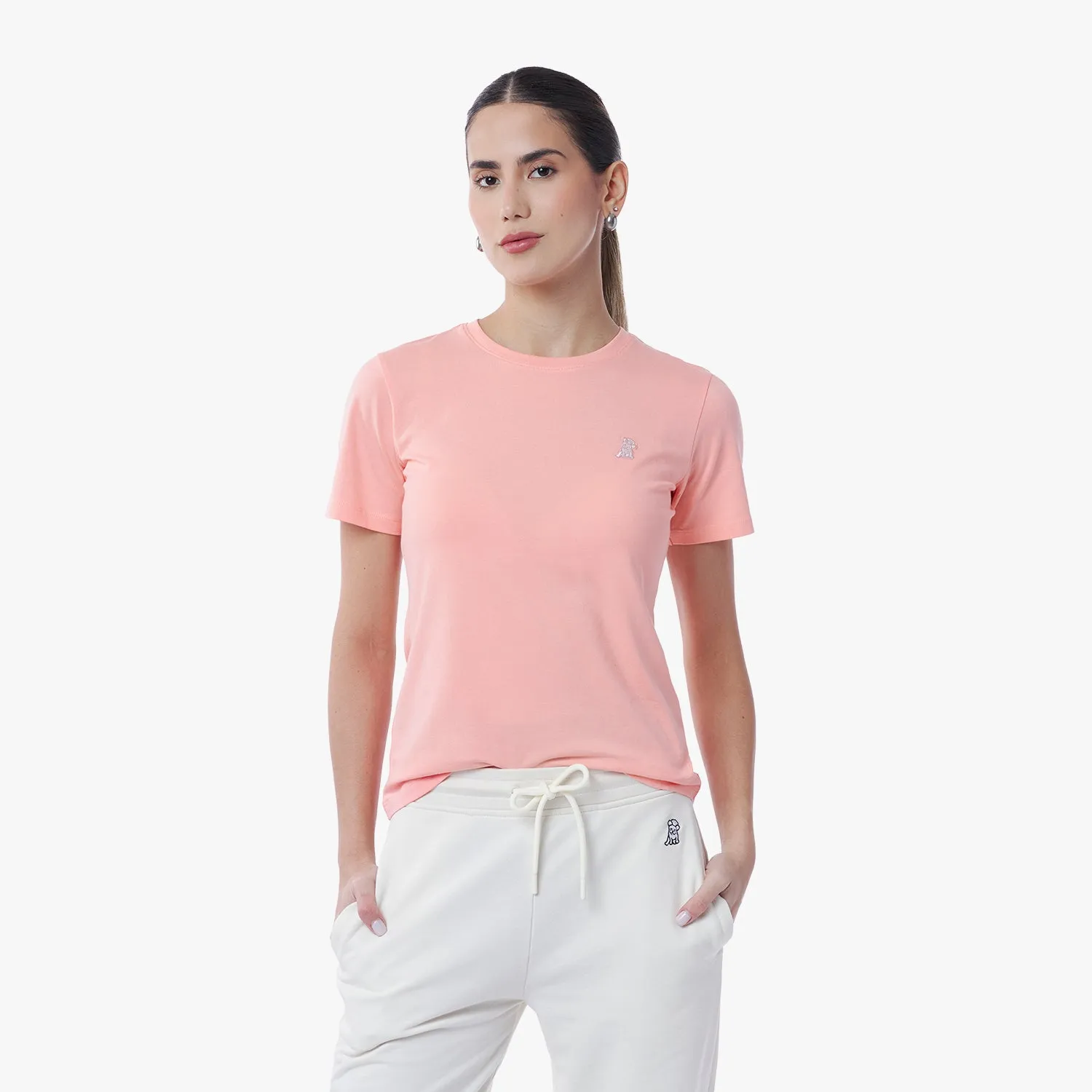 Women's Crew Neck Jersey T-Shirt clean fit