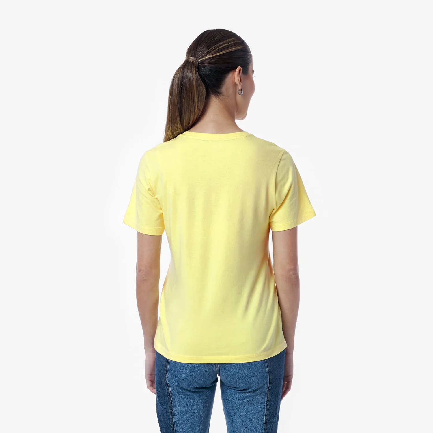 Women's Crew Neck Jersey T-Shirt real mood