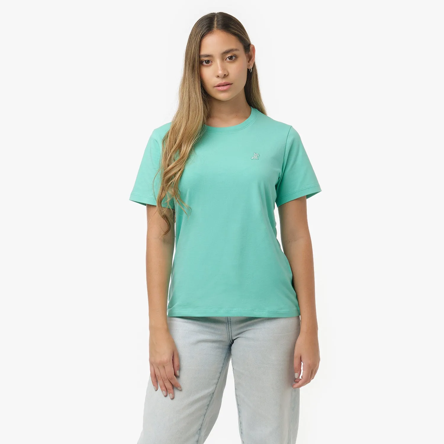 Women's Crew Neck Jersey T-Shirt casual shift