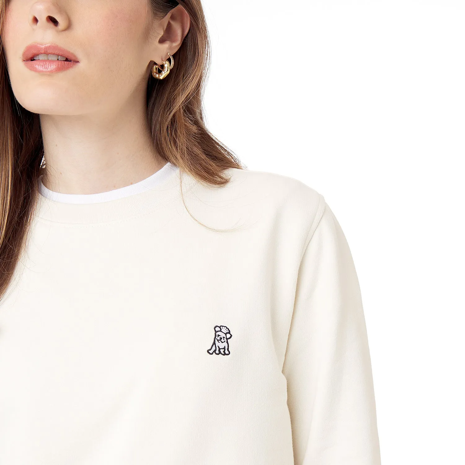 Women's French Terry Crew Neck Sweatshirt Japanese vibe