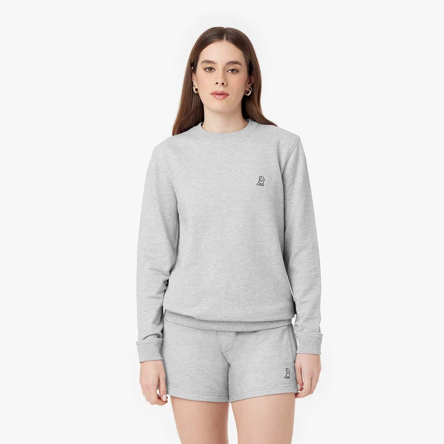 Women's French Terry Crew Neck Sweatshirt Easy match